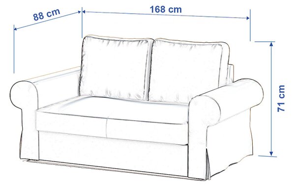 Backabro 2-seat sofa bed cover