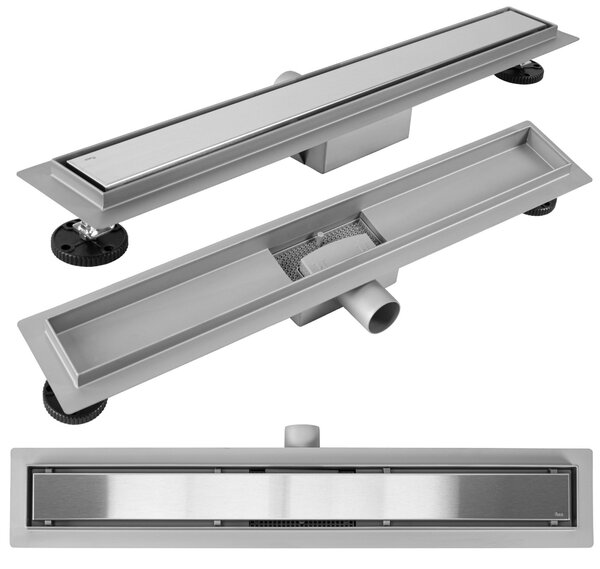 Linear drainage Rea Neox BRUSH NICKEL 60