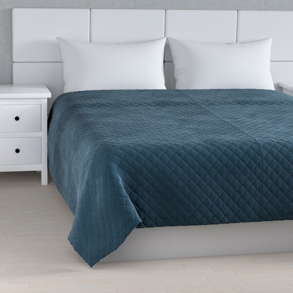 Velvet diamond quilted throw