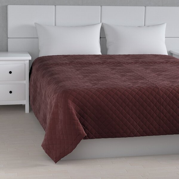 Velvet diamond quilted throw