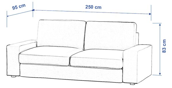 Kivik 3-seater sofa bed cover