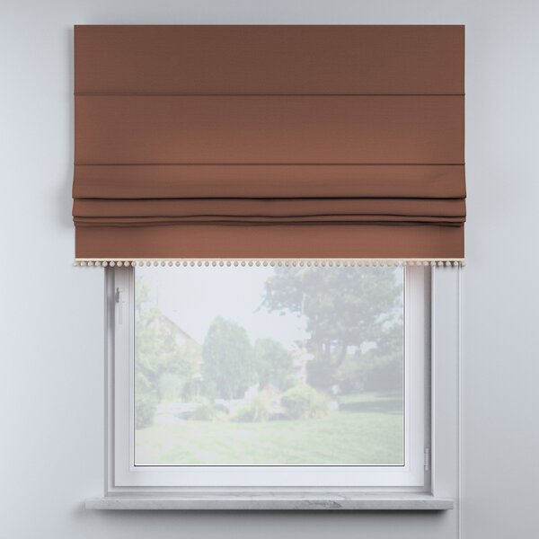 Roman blind with pompoms