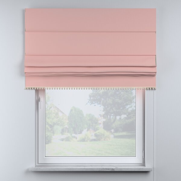 Roman blind with pompoms