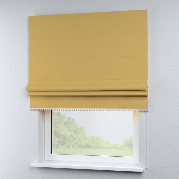 Roman blind with pompoms