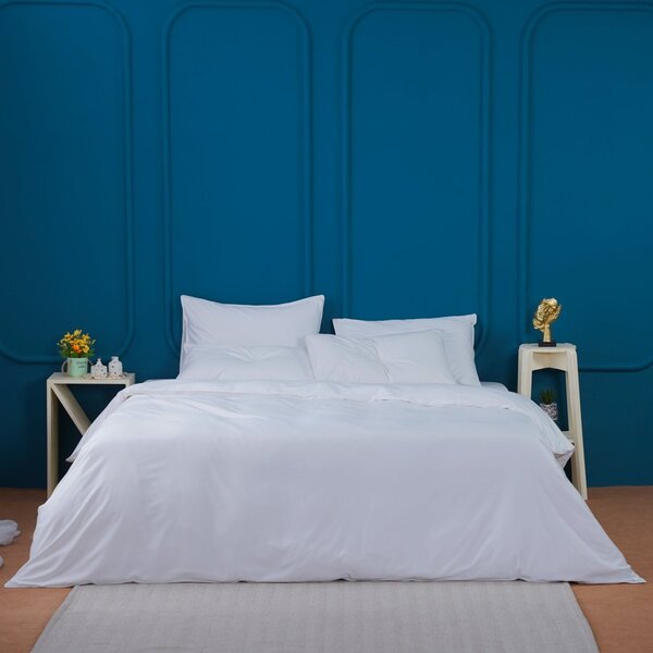 Ackly Bamboo - White Duvet Cover, Super King