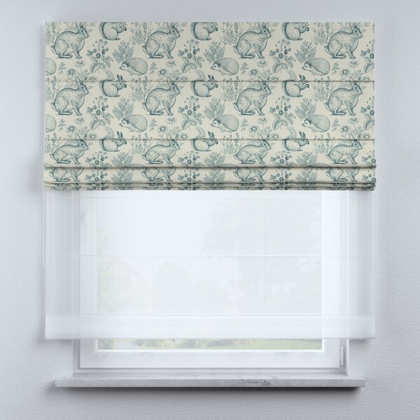 Voile and fabric roman blind (DUO II)