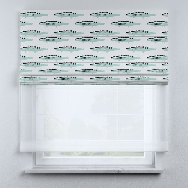 Voile and fabric roman blind (DUO II)