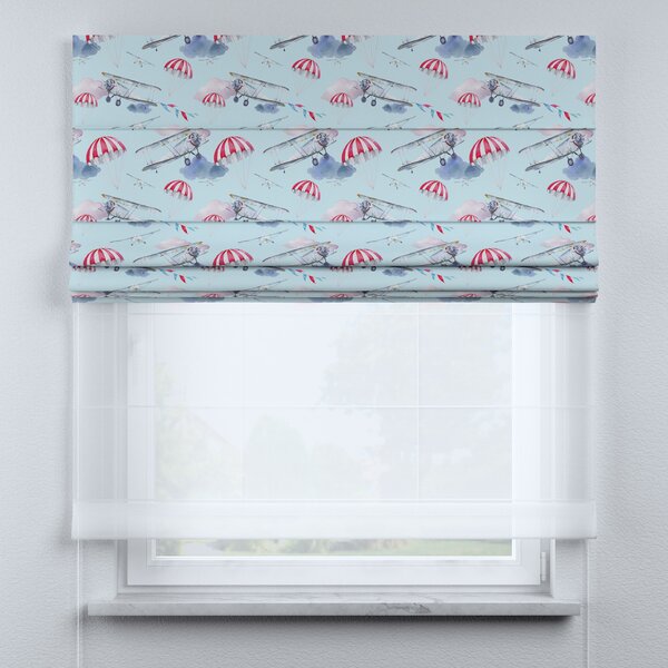 Voile and fabric roman blind (DUO II)