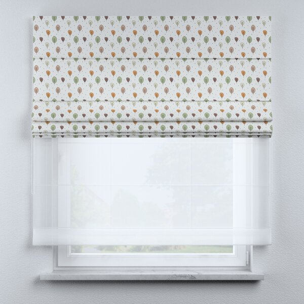 Voile and fabric roman blind (DUO II)