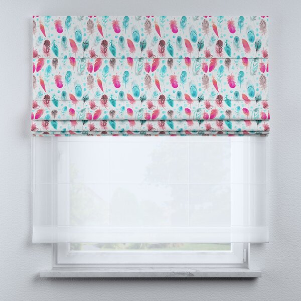 Voile and fabric roman blind (DUO II)