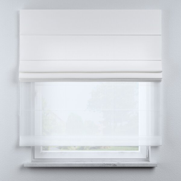 Voile and fabric roman blind (DUO II)