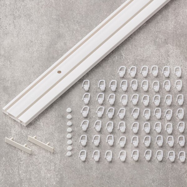 Complete Duo Curtain Track Set (210 cm/82.5 inches)