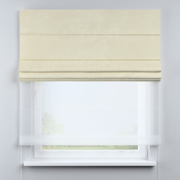 Voile and fabric roman blind (DUO II)