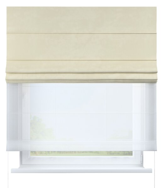 Voile and fabric roman blind (DUO II)