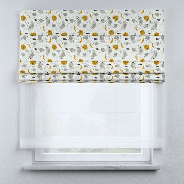 Voile and fabric roman blind (DUO II)