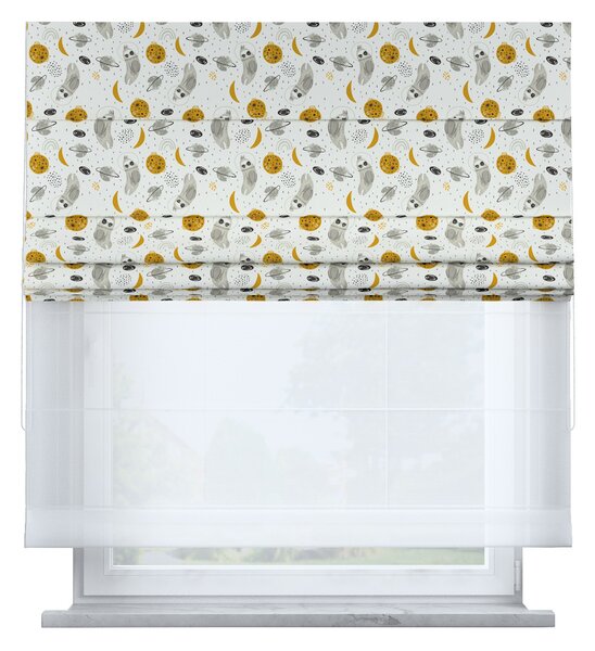 Voile and fabric roman blind (DUO II)