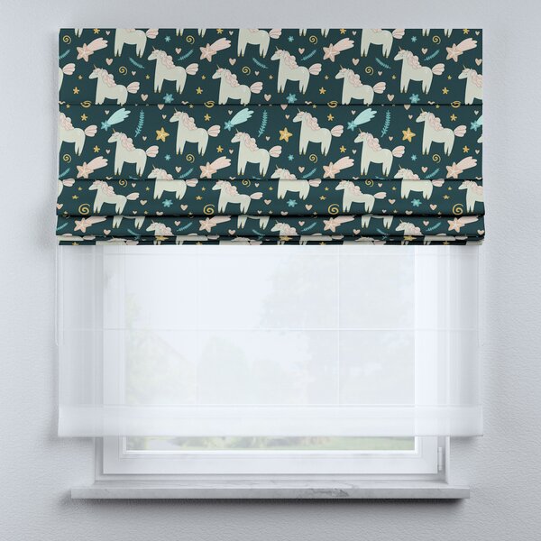 Voile and fabric roman blind (DUO II)