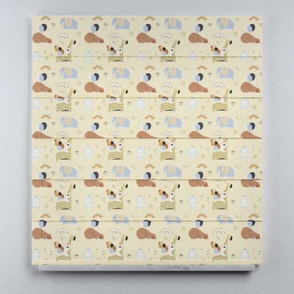 Voile and fabric roman blind (DUO II)