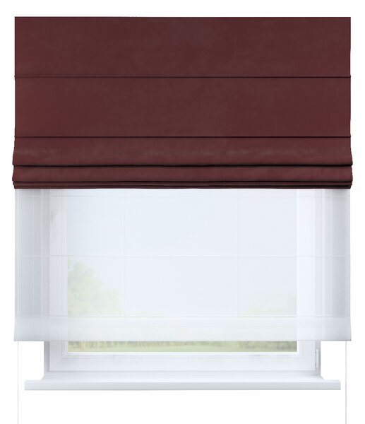 Voile and fabric roman blind (DUO II)