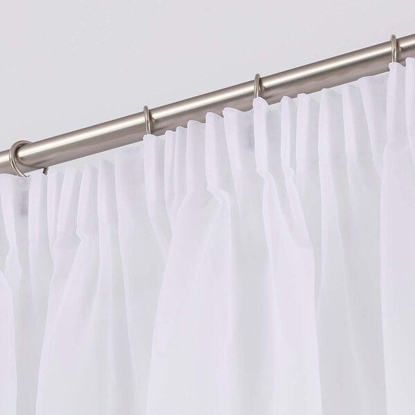 Pencil pleat voile/net curtain