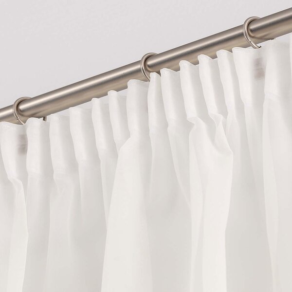 Pencil pleat voile/net curtain