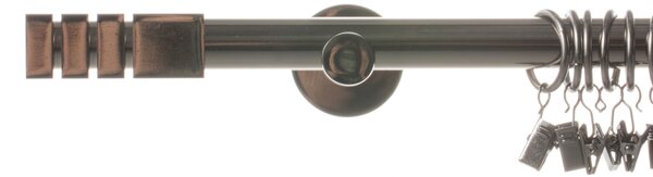 Single curtain rod Nordic tytanium colour 160 cm