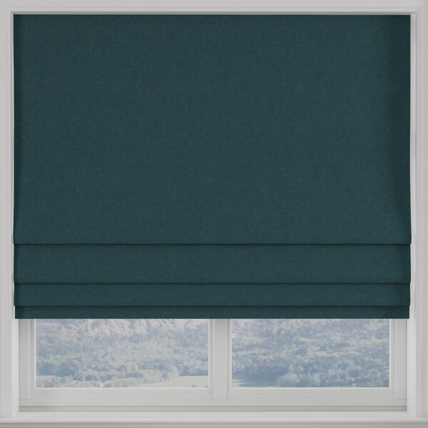 Kansai Plain Made to Measure Roman Blind Teal