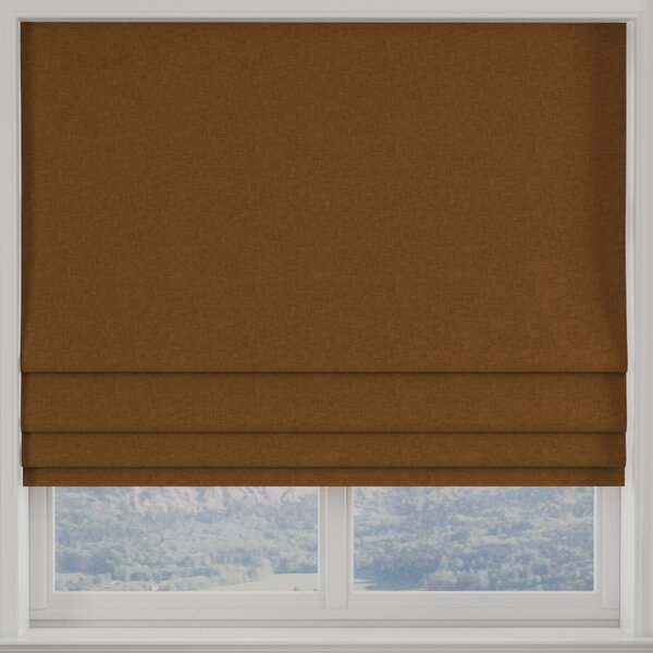 Kansai Plain Made to Measure Roman Blind Sienna