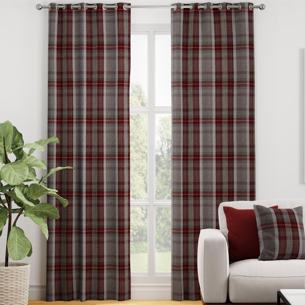 Highland Check Made To Measure Curtains Autumn