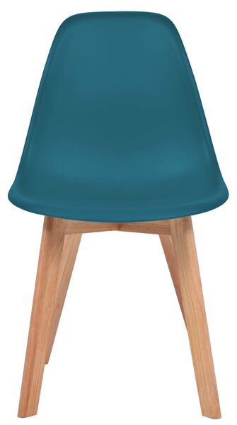 Dining Chairs 4 pcs Turquoise Plastic