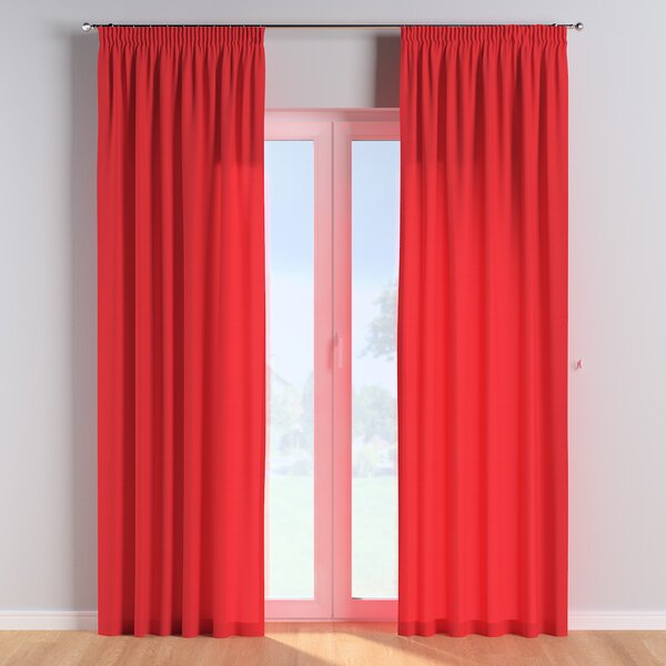 Pencil pleat curtains