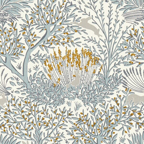 Clarke & Clarke Wilderwood Fabric Denim
