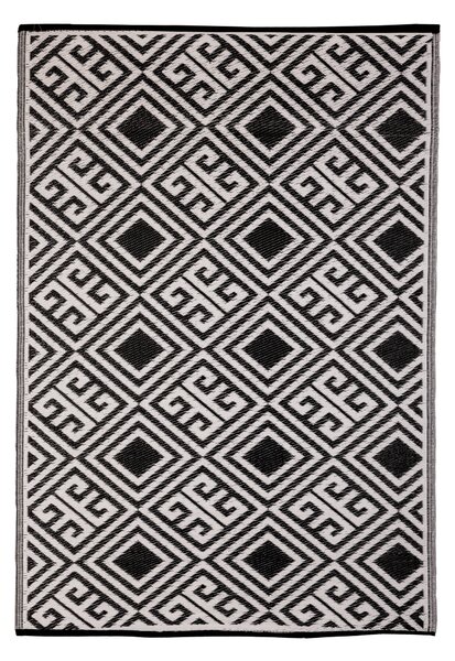 Fallen Fruits Outdoor Reversible Outdoor Rug Black and white