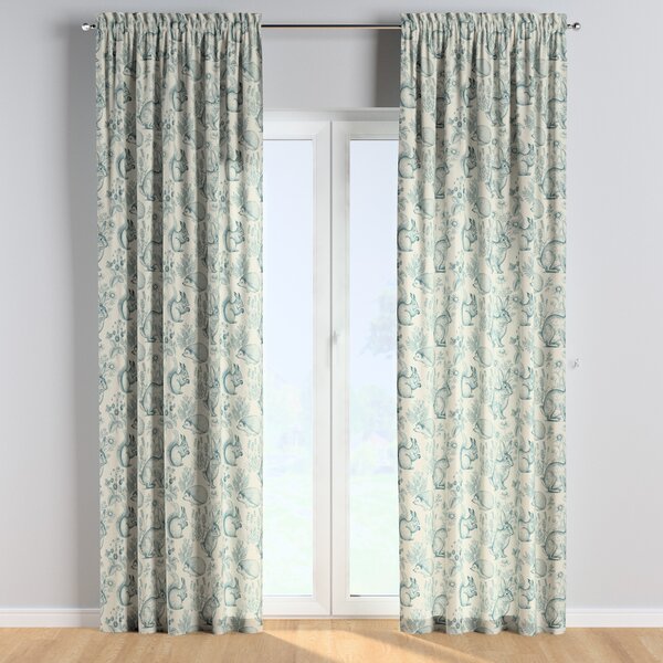 Slot and frill curtains