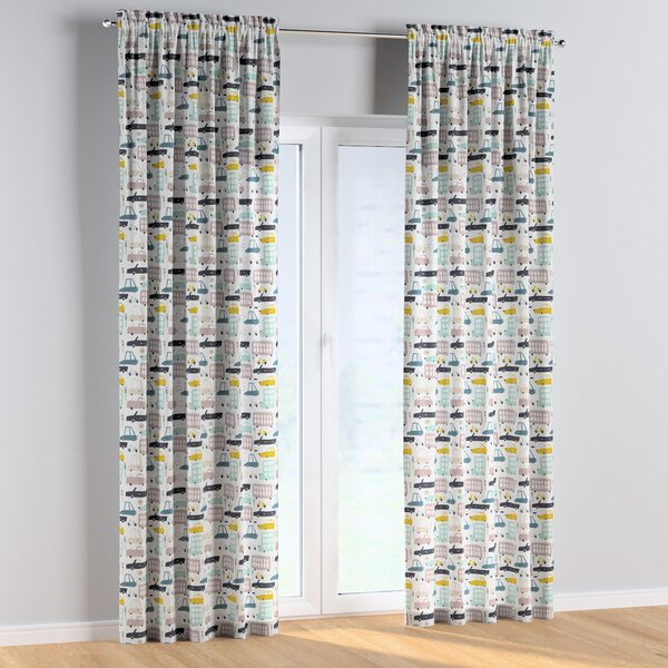 Slot and frill curtains