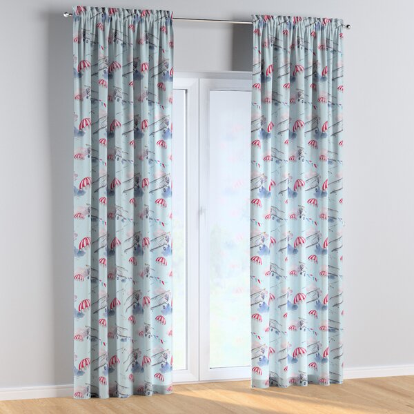 Slot and frill curtains