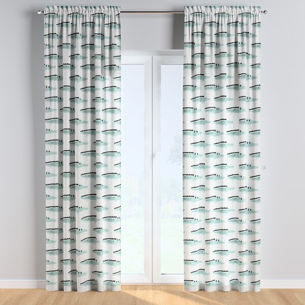 Slot and frill curtains