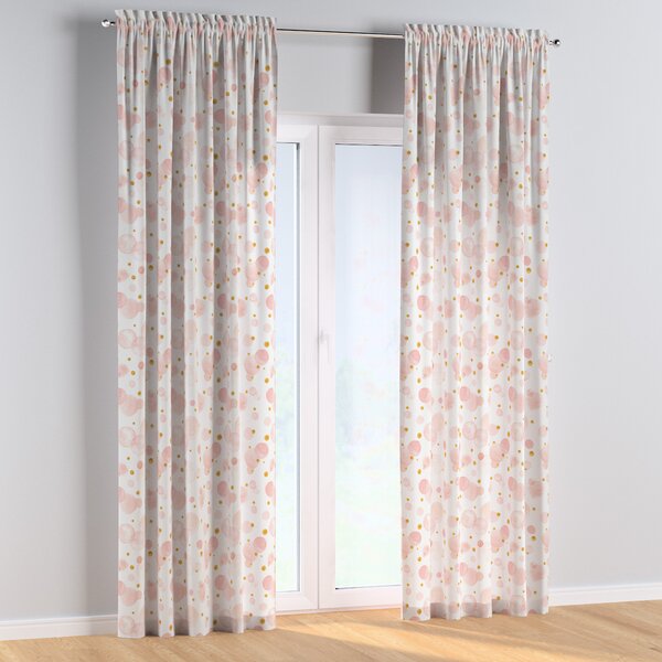 Slot and frill curtains