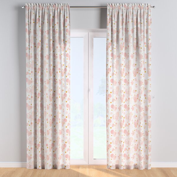 Slot and frill curtains