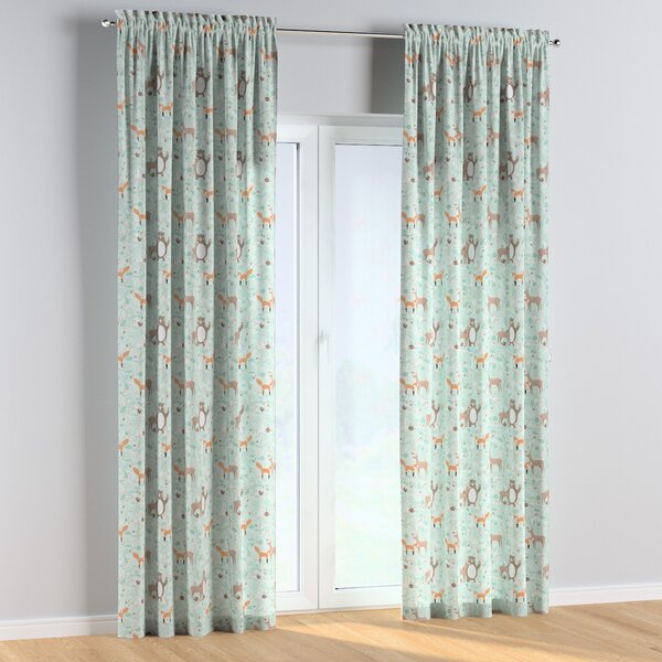 Slot and frill curtains