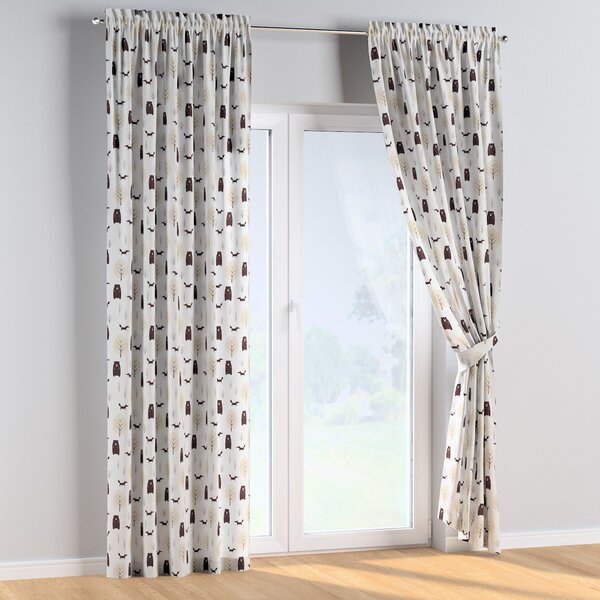 Slot and frill curtains