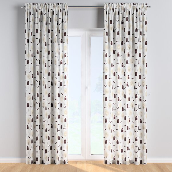 Slot and frill curtains