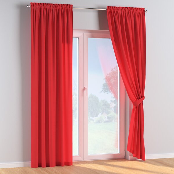 Slot and frill curtains