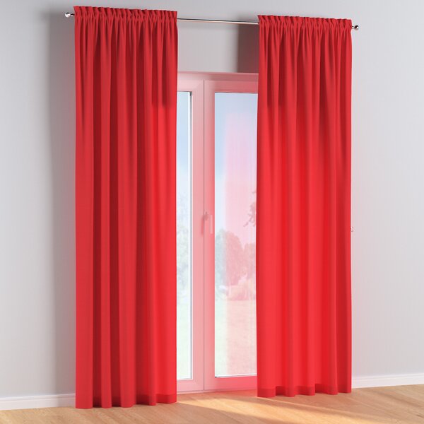 Slot and frill curtains
