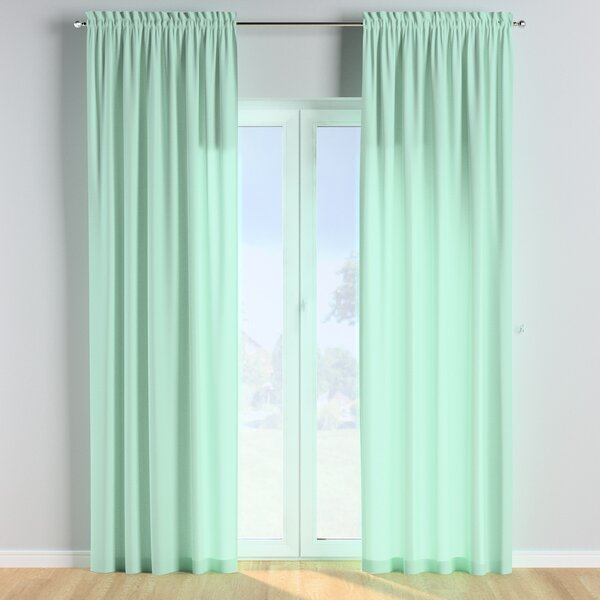 Slot and frill curtains