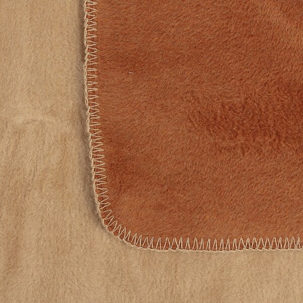 Cotton Cloud Blanket 150x200cm Beige&Cognac