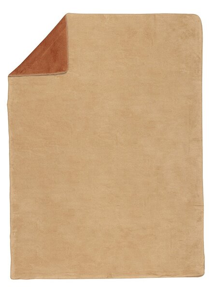 Cotton Cloud Blanket 150x200cm Beige&Cognac