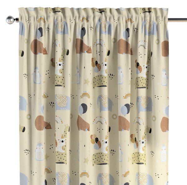 Slot and frill curtains