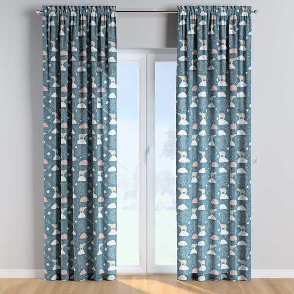 Slot and frill curtains