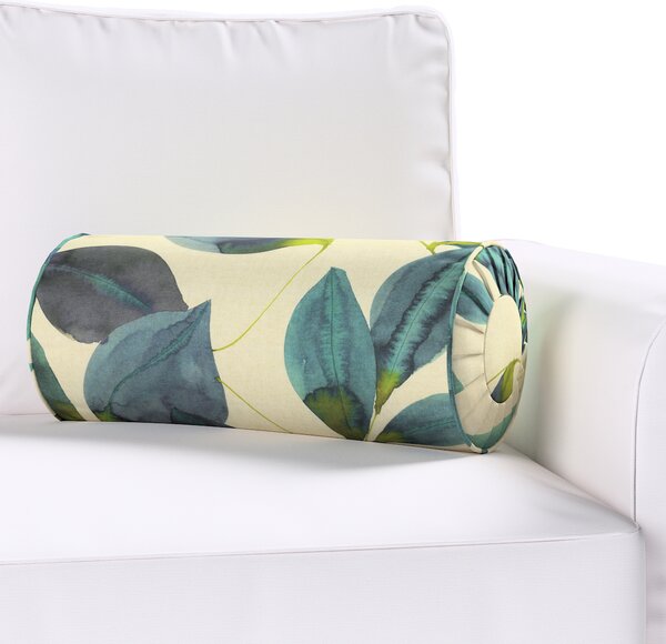 Bolster cushion with pleats